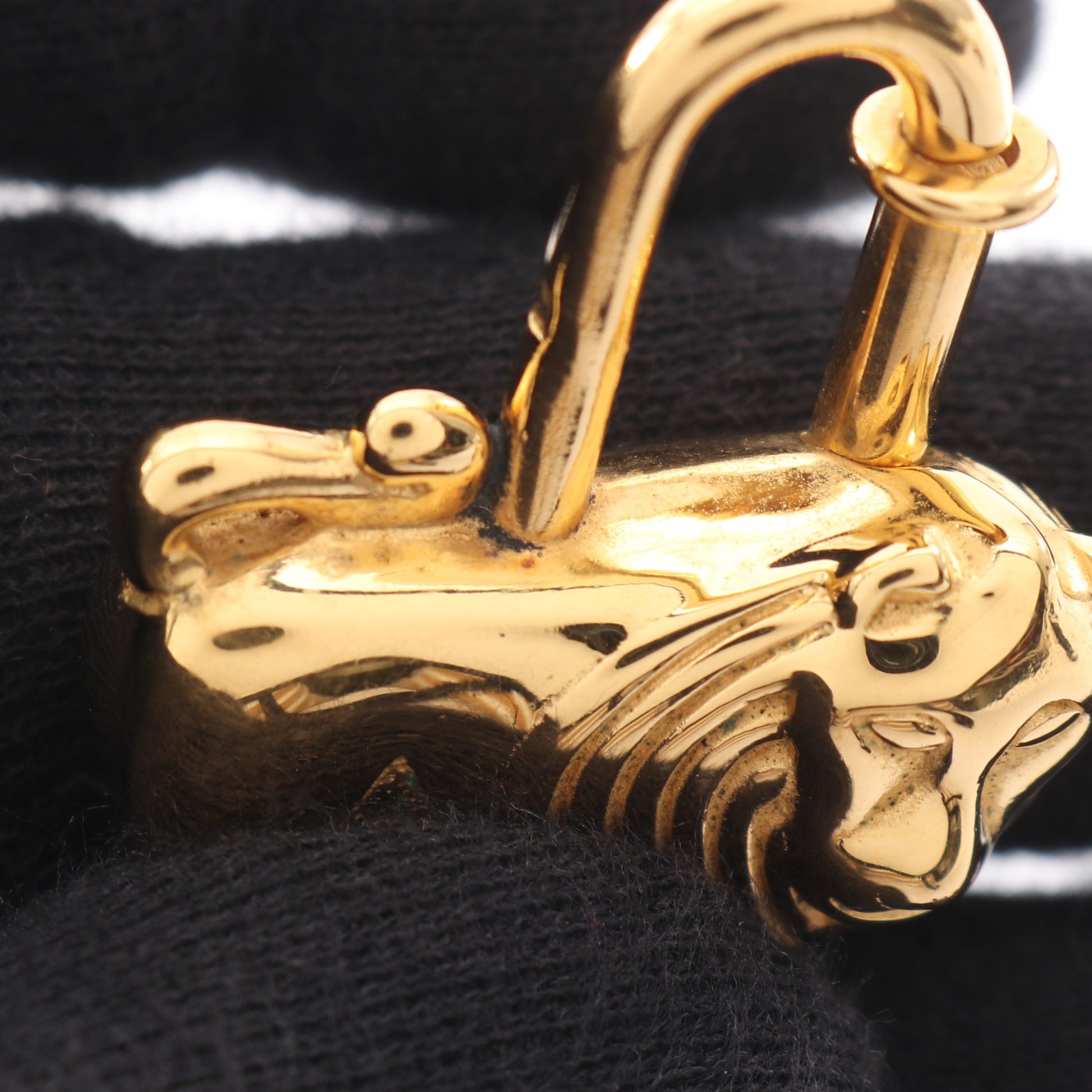 カデナチャーム ライオン 1997年限定 バッグチャーム GP ゴールド エルメス 財布・小物 HERMES