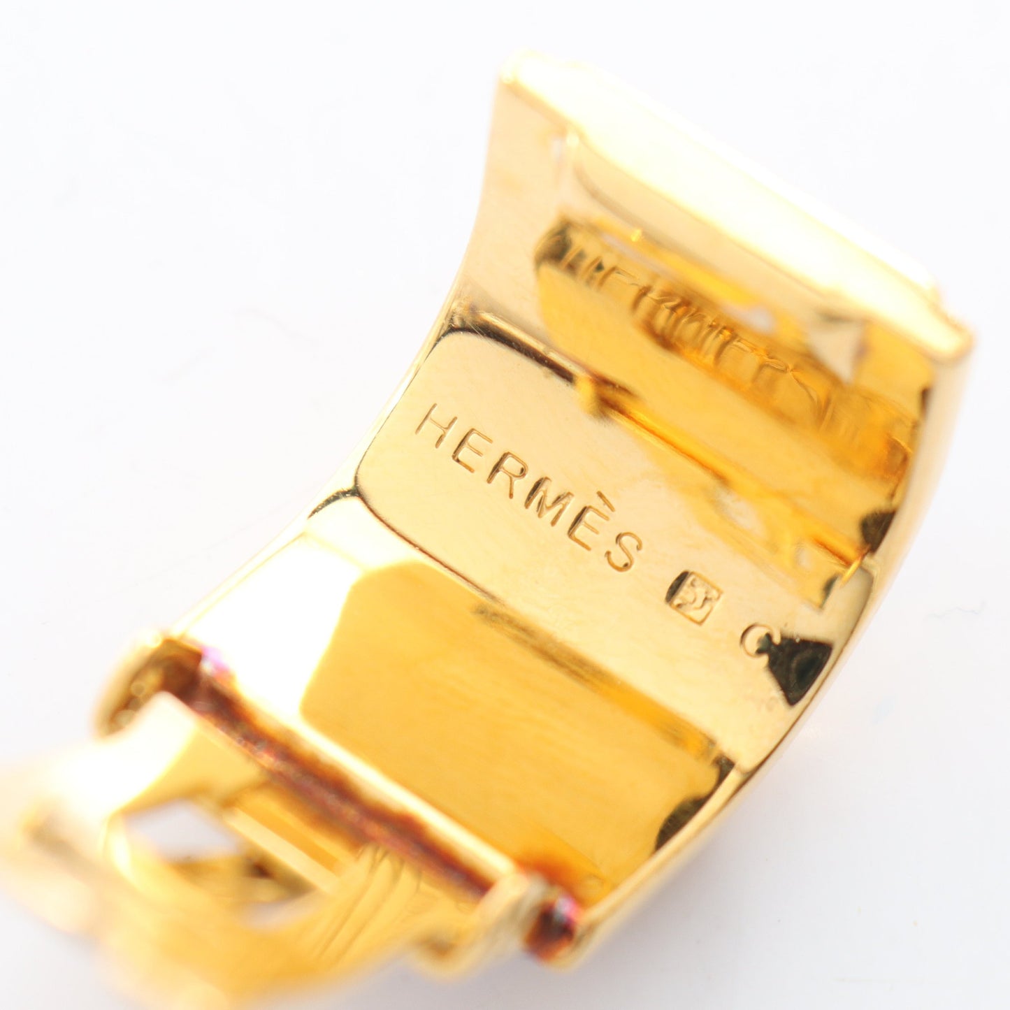エマイユ イヤリング GP 七宝 ゴールド ブルー エルメス アクセサリー HERMES