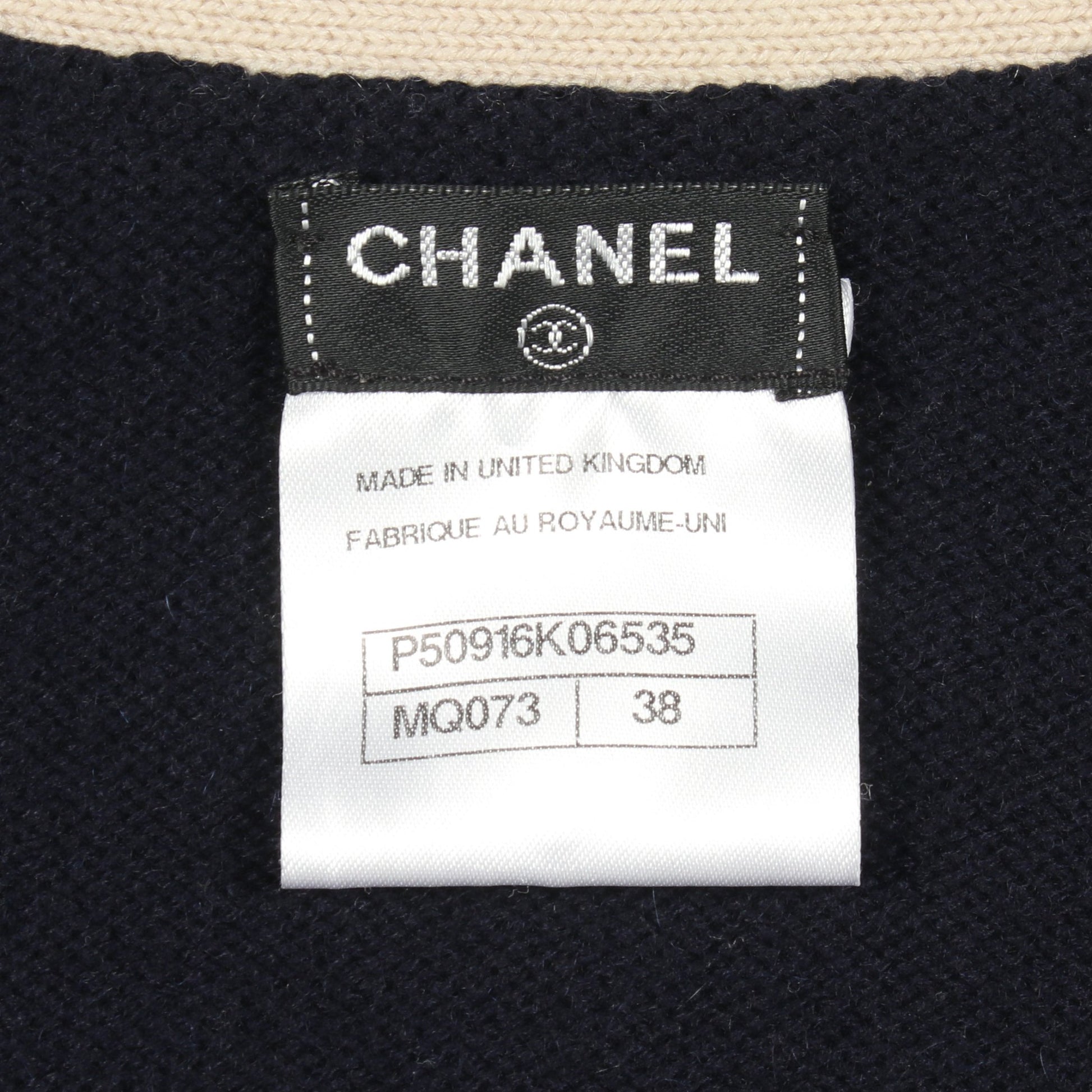 ココマークボタン カーディガン カシミヤ ネイビー アイボリー ブルー シャネル トップス CHANEL