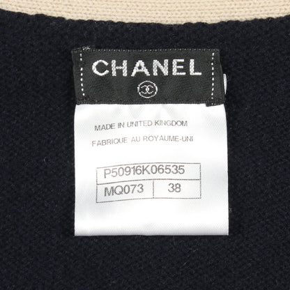 ココマークボタン カーディガン カシミヤ ネイビー アイボリー ブルー シャネル トップス CHANEL