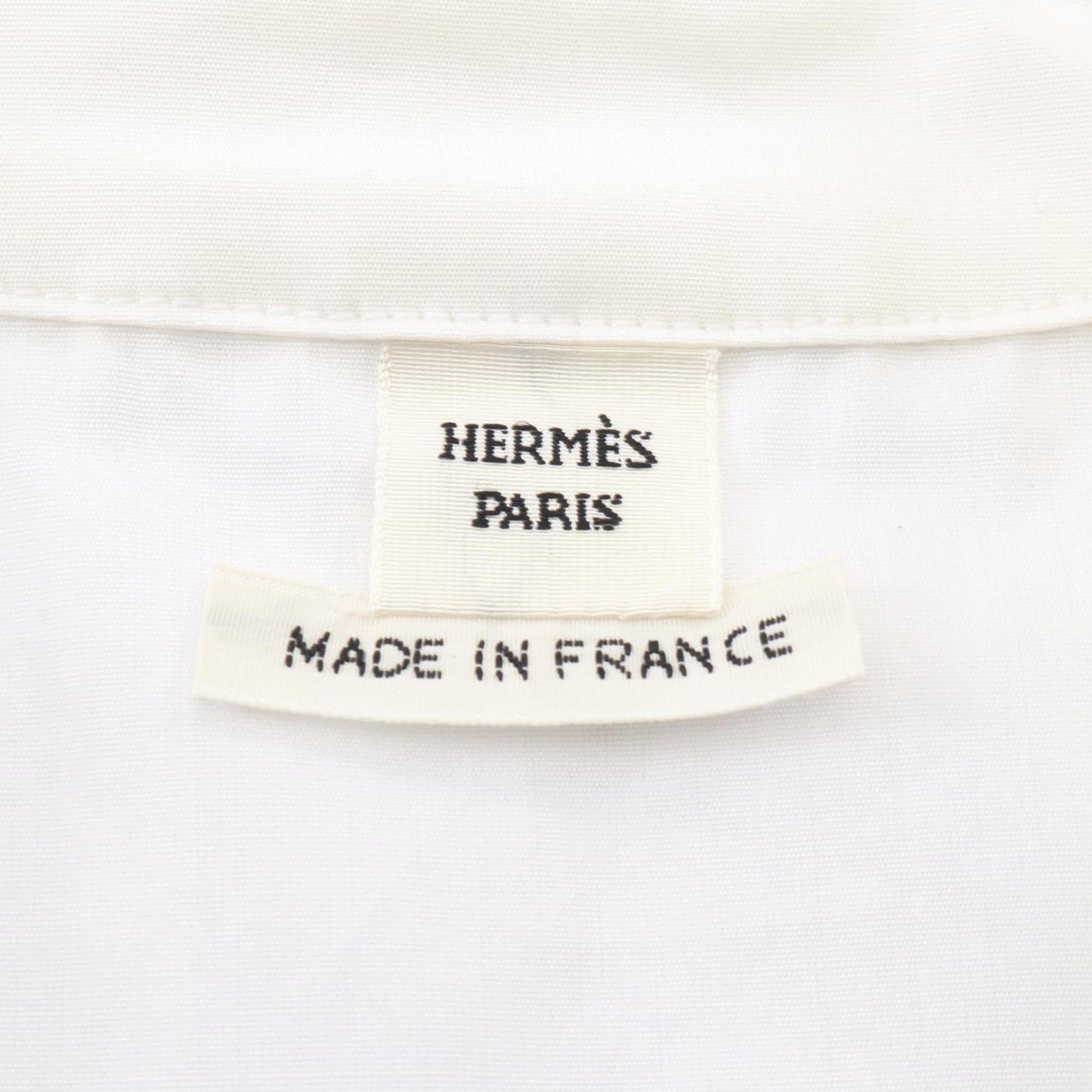 シェーヌダンクル プルオーバー シャツ コットン ホワイト エルメス トップス HERMES