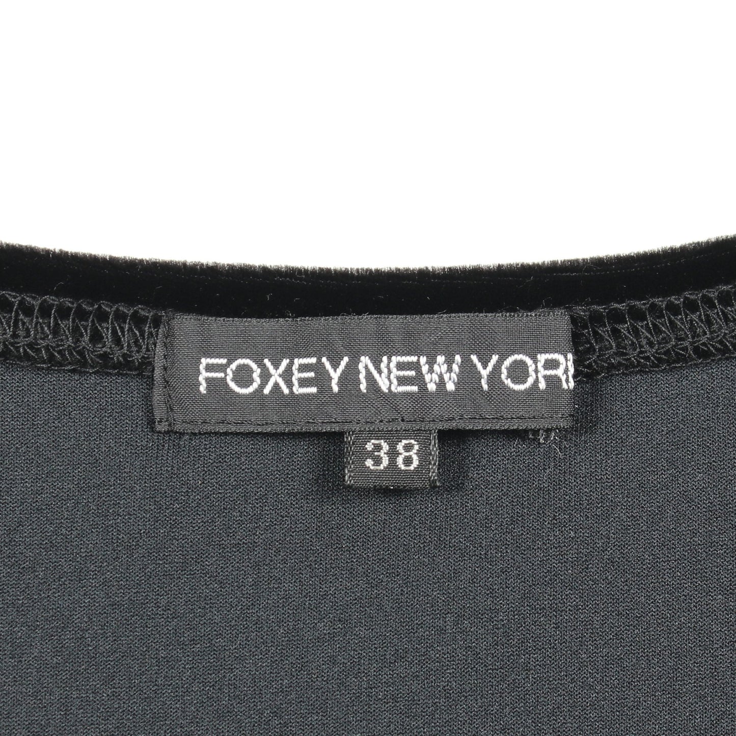 ベロア 半袖 ワンピース ブラック フォクシーニューヨーク ワンピース FOXEY NEW YORK