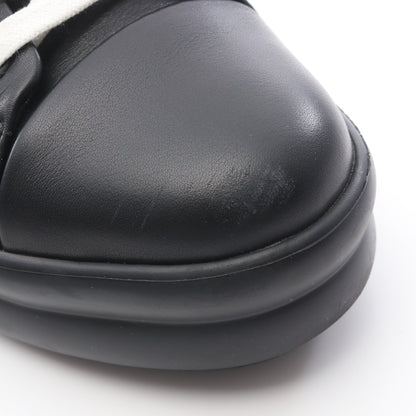 ハッピー スニーカー レザー ブラック ホワイト エルメス シューズ HERMES