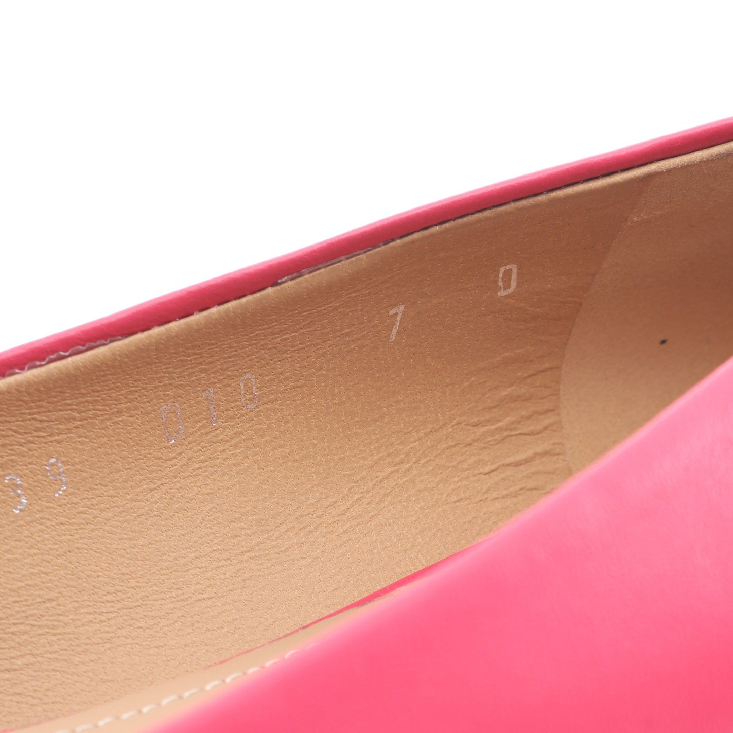 FLAIR パンプス フラットシューズ レザー ピンク サルヴァトーレフェラガモ シューズ Salvatore Ferragamo