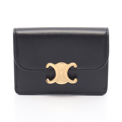 トリオンフ カードケース レザー ブラック セリーヌ 財布・小物 CELINE
