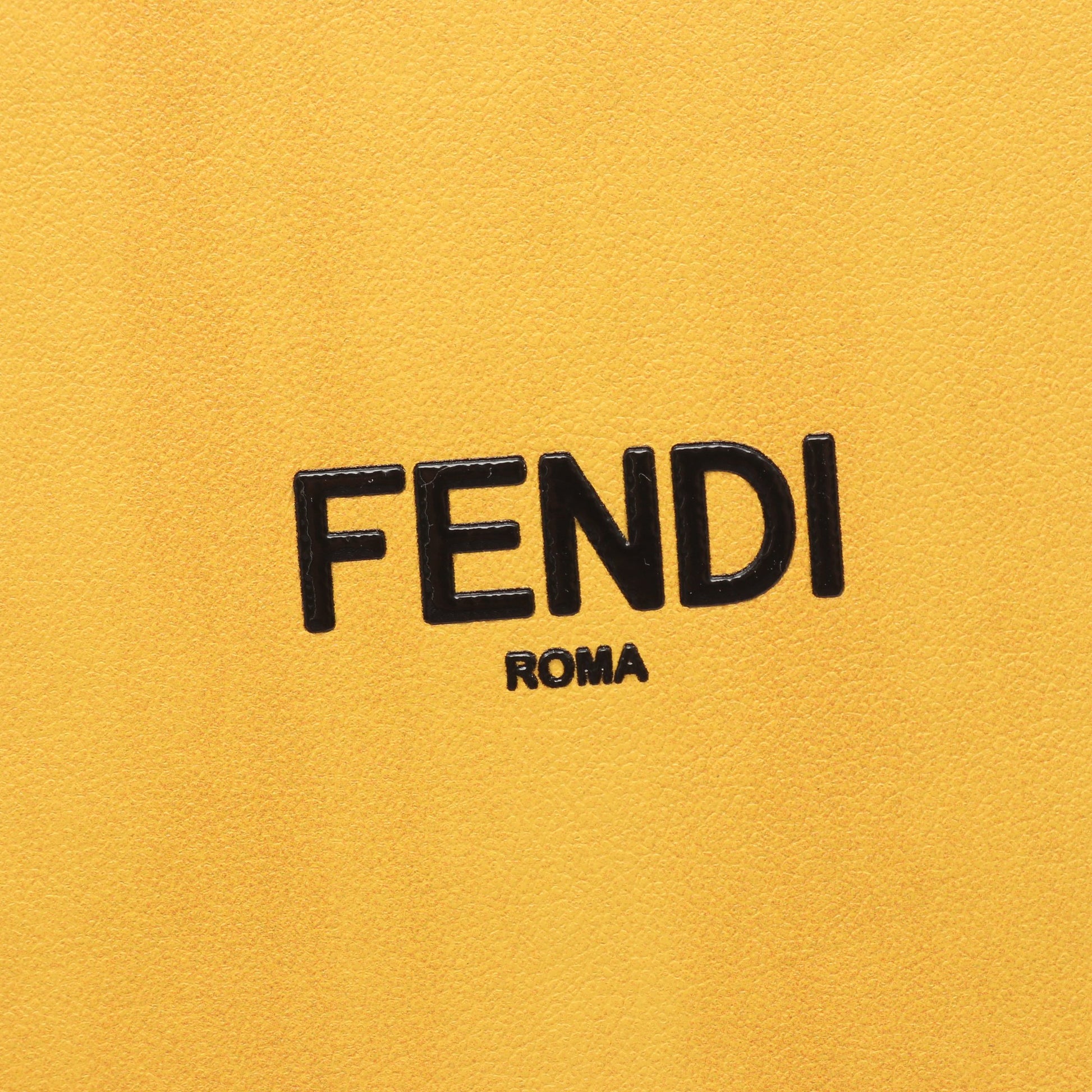 ボックス ショルダーバッグ レザー イエロー フェンディ バッグ FENDI