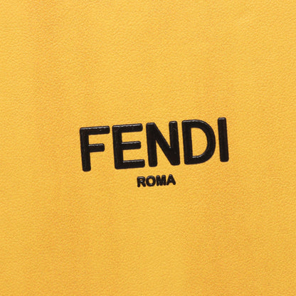 ボックス ショルダーバッグ レザー イエロー フェンディ バッグ FENDI