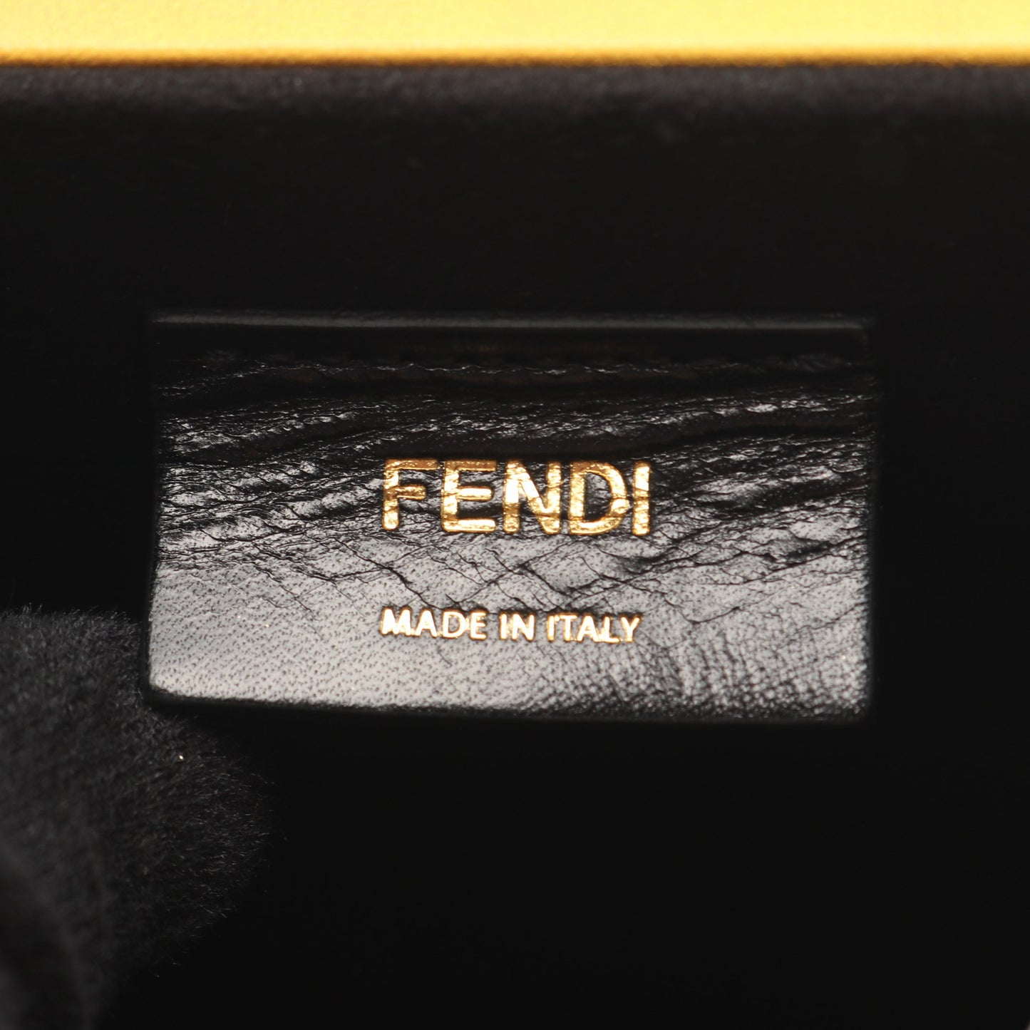 ボックス ショルダーバッグ レザー イエロー フェンディ バッグ FENDI