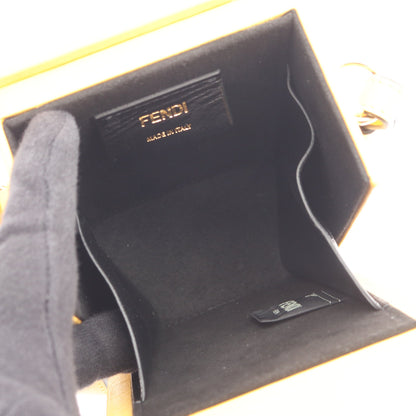 ボックス ショルダーバッグ レザー イエロー フェンディ バッグ FENDI