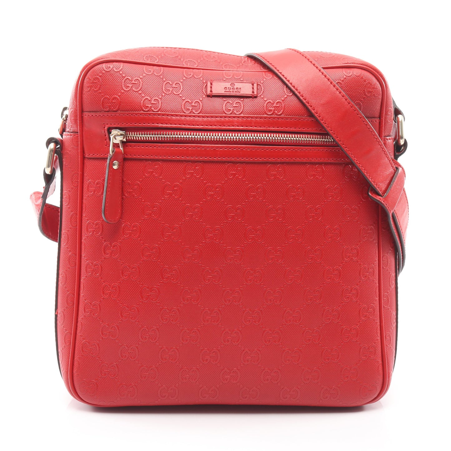 ディアマンテ ショルダーバッグ レザー レッド グッチ バッグ GUCCI