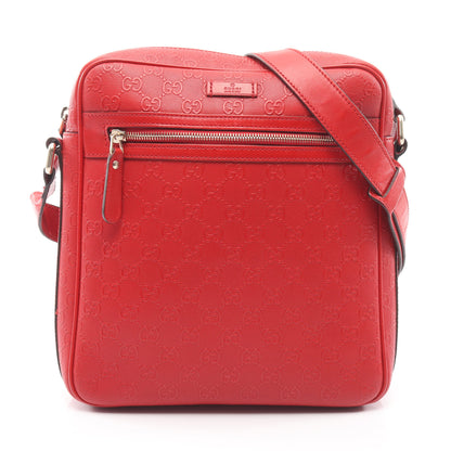 ディアマンテ ショルダーバッグ レザー レッド グッチ バッグ GUCCI