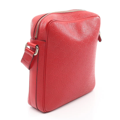 ディアマンテ ショルダーバッグ レザー レッド グッチ バッグ GUCCI