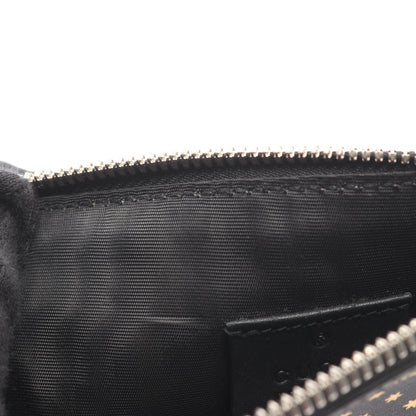 GUCCY SEGA ショルダーバッグ レザー ブラック ゴールド グッチ バッグ GUCCI
