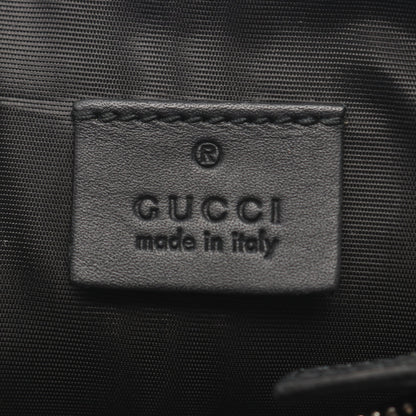 GUCCY SEGA ショルダーバッグ レザー ブラック ゴールド グッチ バッグ GUCCI