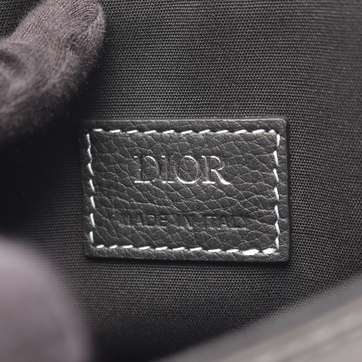 サドルポーチ ショルダーバッグ レザー ブラック クリスチャンディオール バッグ Christian Dior