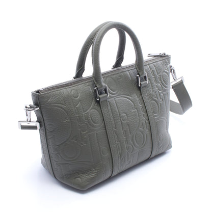 Weekender ウィークエンダー25 グラビティ 2WAY ハンドバッグ レザー カーキグリーン クリスチャンディオール バッグ Christian Dior