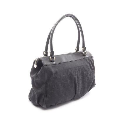 アビー GGキャンバス ショルダーバッグ トートバッグ キャンバス レザー ブラック グッチ バッグ GUCCI