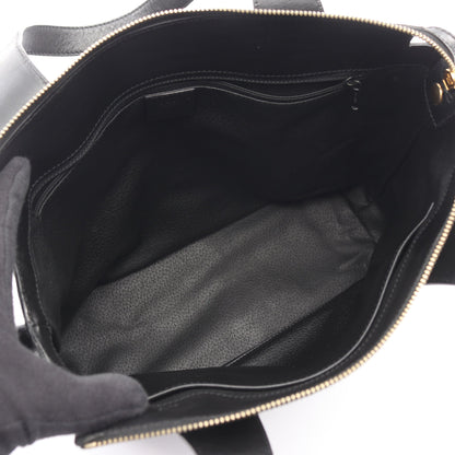 マカダム ハンドバッグ PVC レザー ブラック ブラウン セリーヌ バッグ CELINE