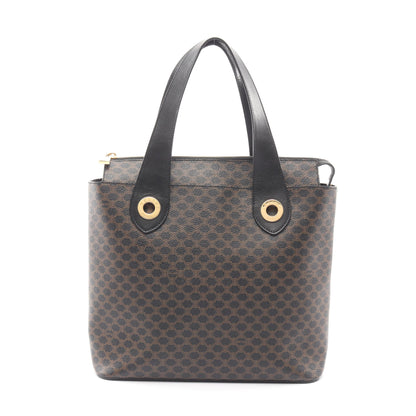 マカダム ハンドバッグ PVC レザー ブラック ブラウン セリーヌ バッグ CELINE