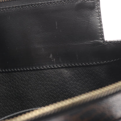 マカダム ハンドバッグ PVC レザー ブラック ブラウン セリーヌ バッグ CELINE