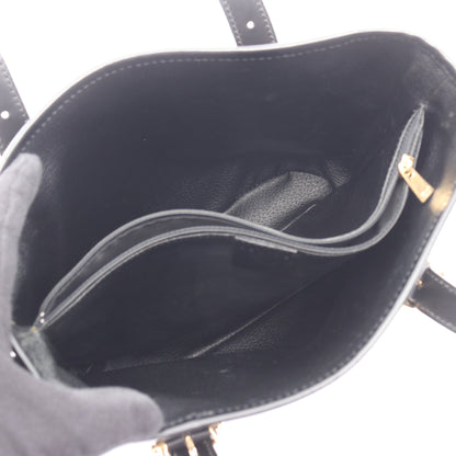 マカダム ショルダーバッグ トートバッグ PVC レザー ブラック ブラウン セリーヌ バッグ CELINE