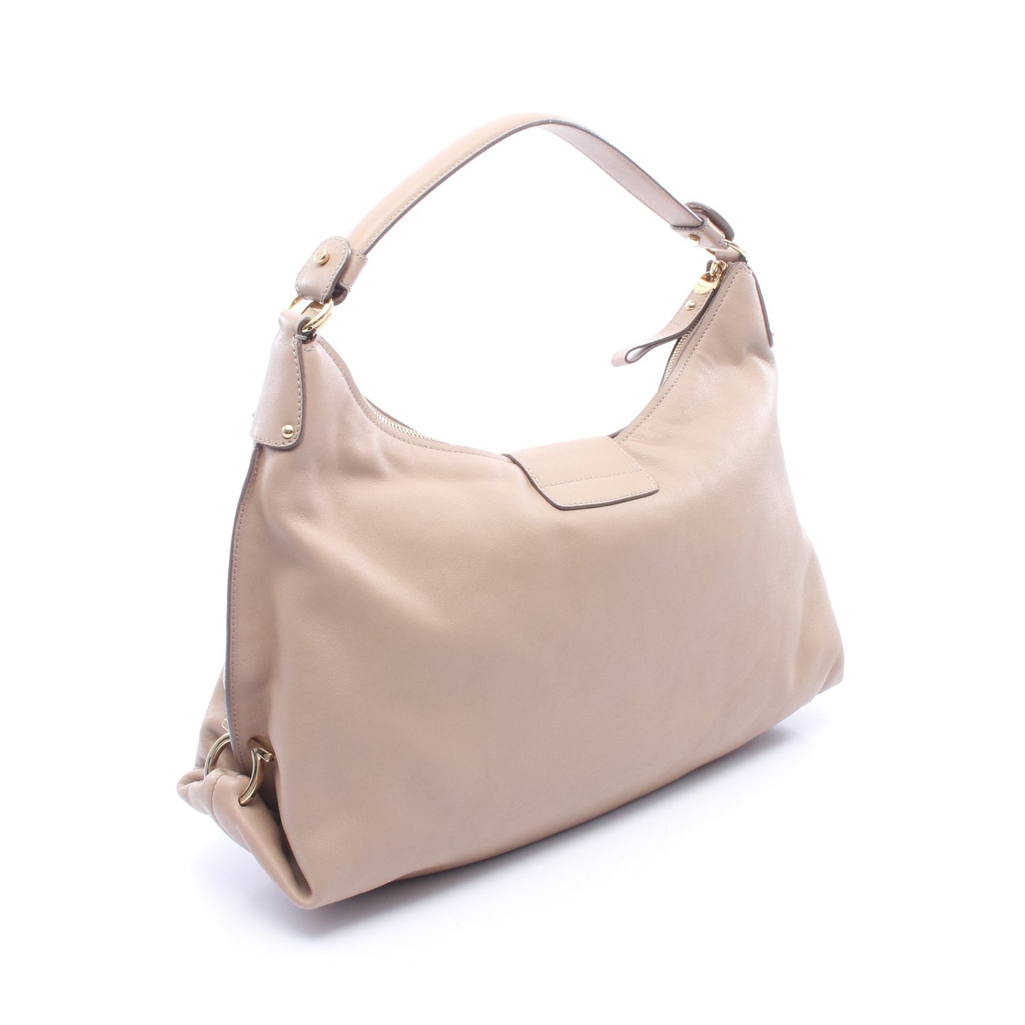 ガンチーニ ワンショルダーバッグ レザー ベージュ サルヴァトーレフェラガモ バッグ Salvatore Ferragamo