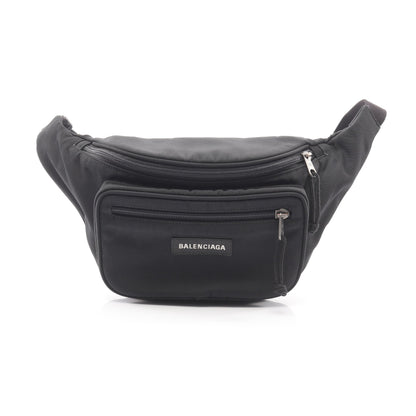 エクスプローラー ベルトバッグ ボディバッグ ウエストバッグ キャンバス ブラック バレンシアガ バッグ BALENCIAGA