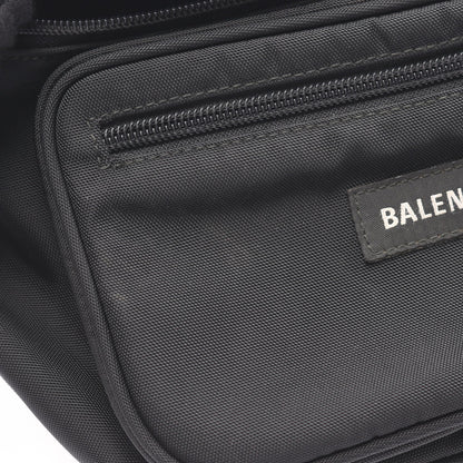 エクスプローラー ベルトバッグ ボディバッグ ウエストバッグ キャンバス ブラック バレンシアガ バッグ BALENCIAGA