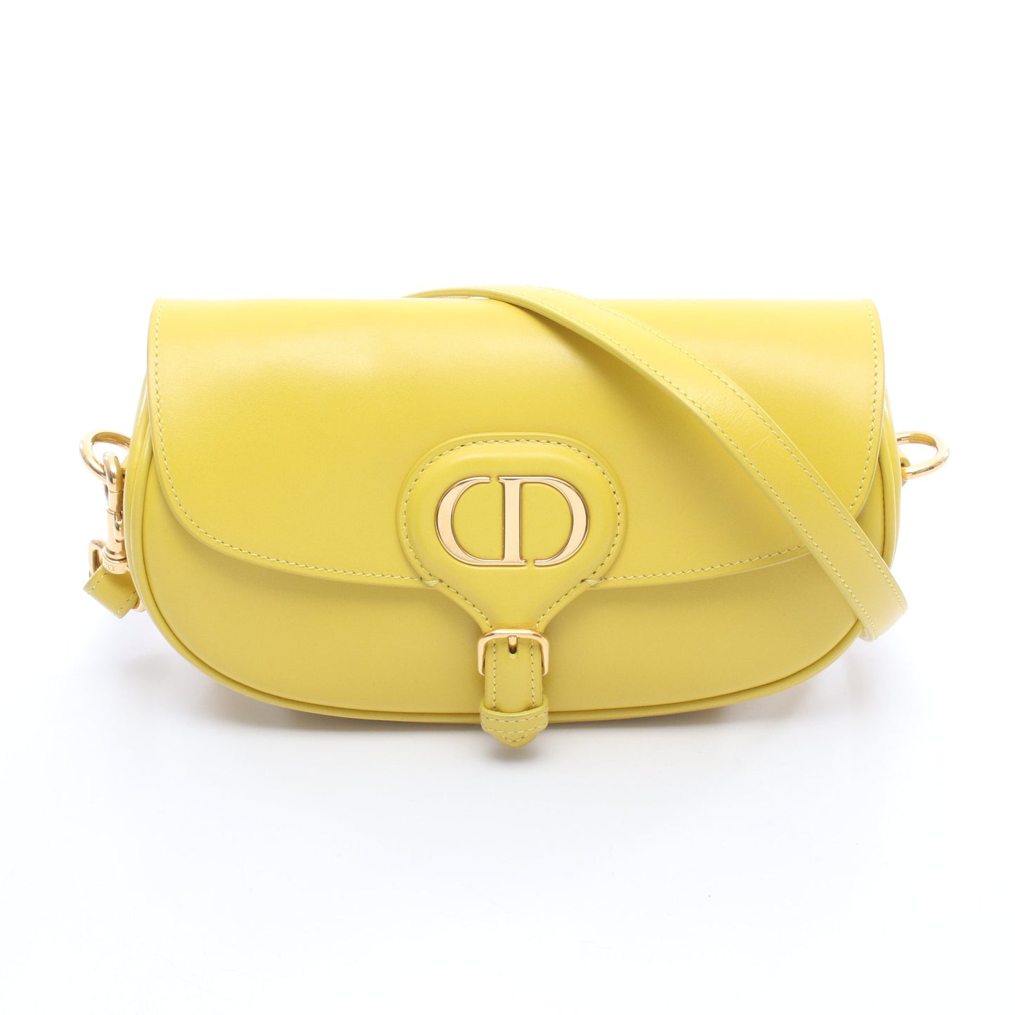 ボビー イーストウエスト ショルダーバッグ レザー イエロー クリスチャンディオール バッグ Christian Dior