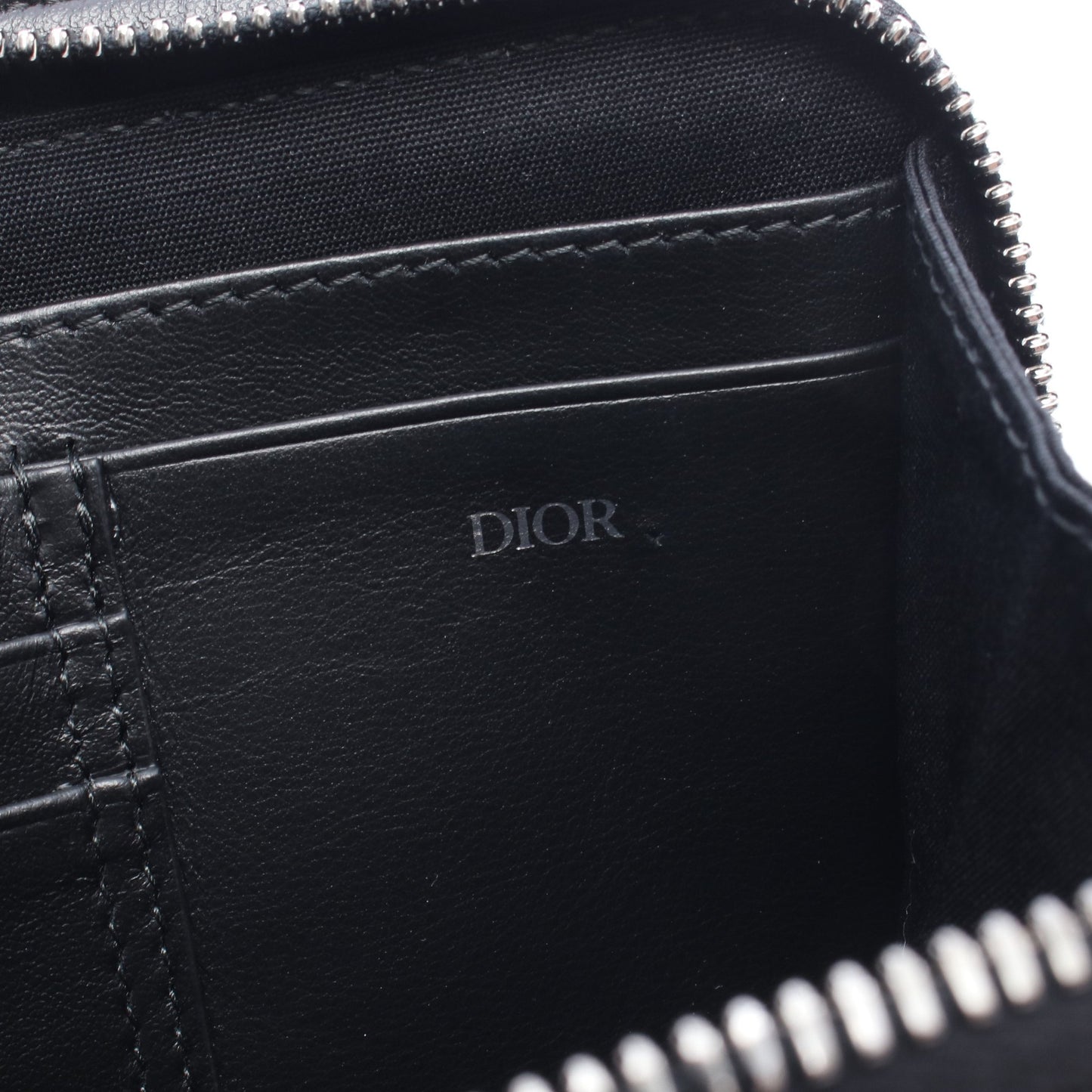 CDダイヤモンド メッセンジャーポーチ ショルダーバッグ PVC レザー ブラック クリスチャンディオール バッグ Christian Dior