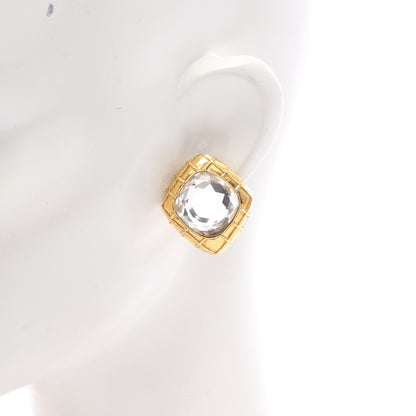 マトラッセ イヤリング GP ラインストーン ゴールド クリア ヴィンテージ シャネル アクセサリー CHANEL