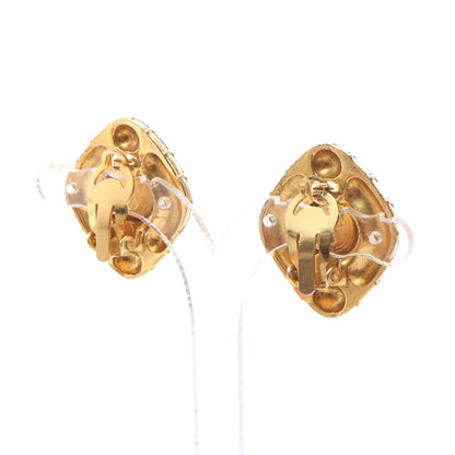 マトラッセ イヤリング GP ラインストーン ゴールド クリア ヴィンテージ シャネル アクセサリー CHANEL