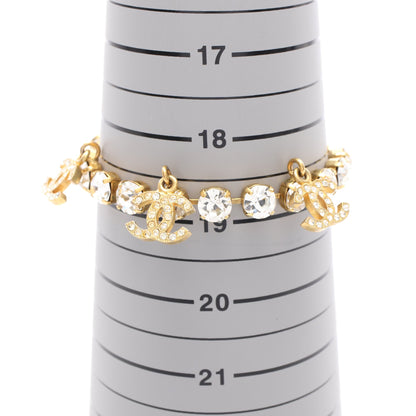 ココマーク ブレスレット GP クリスタル ラインストーン ゴールド クリア 95P シャネル アクセサリー CHANEL