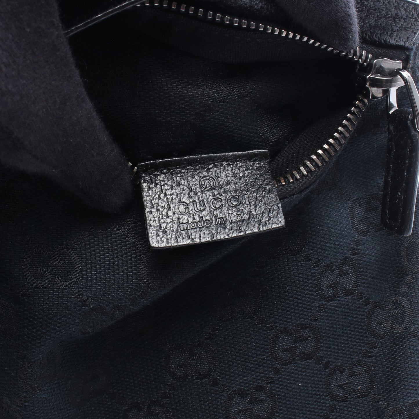 GGキャンバス ボディバッグ ウエストバッグ キャンバス レザー ブラック グッチ バッグ GUCCI