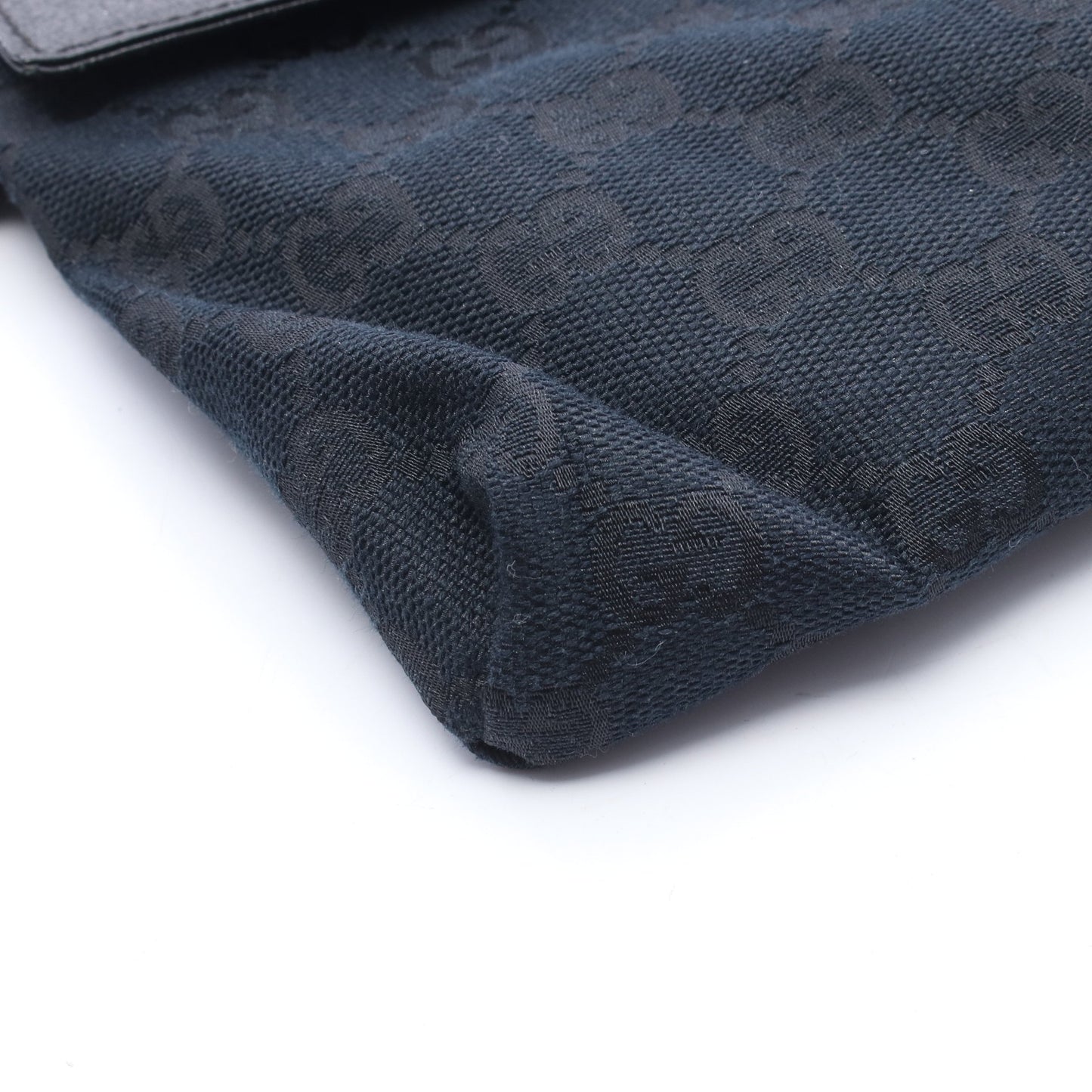 GGキャンバス ボディバッグ ウエストバッグ キャンバス レザー ブラック グッチ バッグ GUCCI