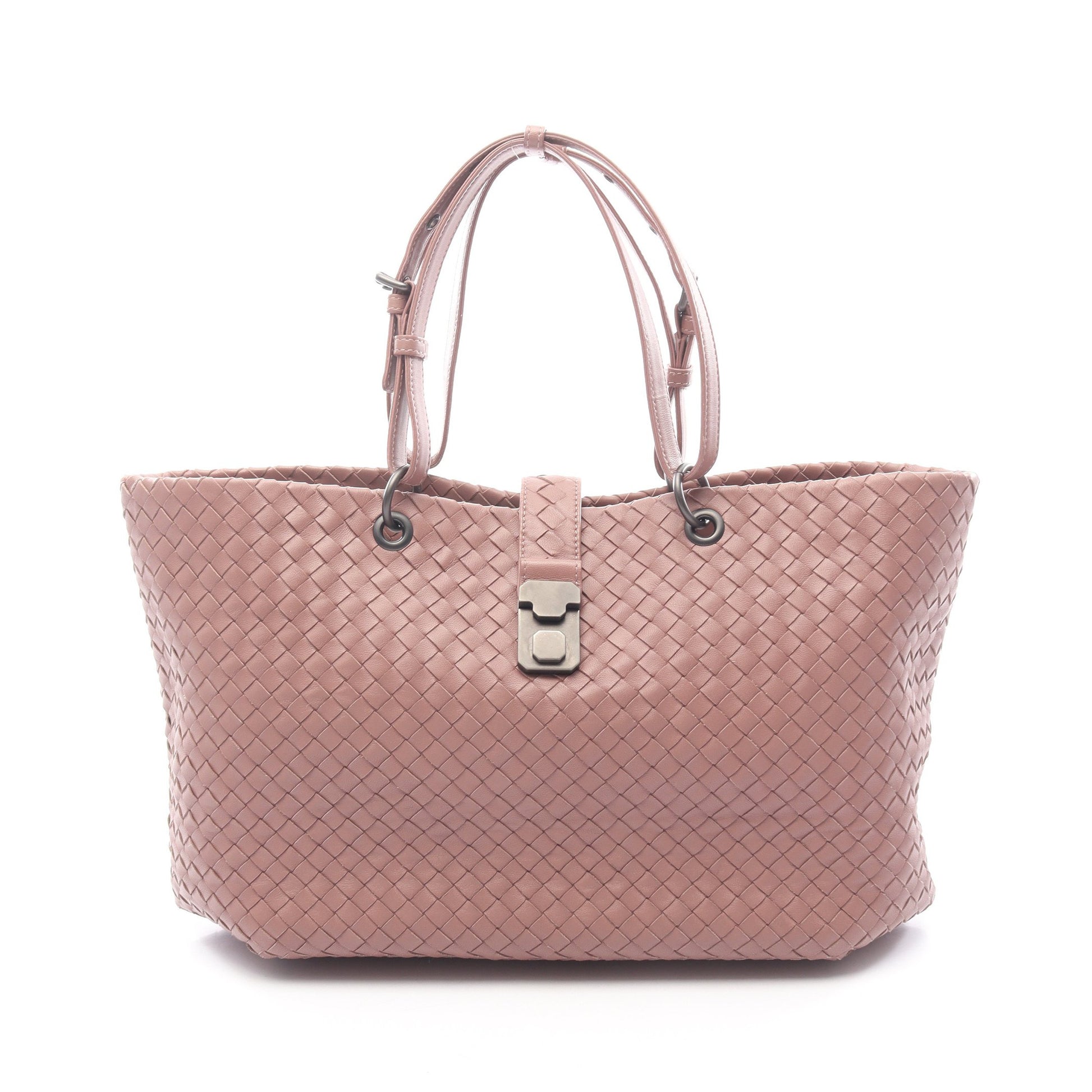 イントレチャート カプリ ハンドバッグ トートバッグ レザー ダスティピンク ボッテガヴェネタ バッグ BOTTEGA VENETA