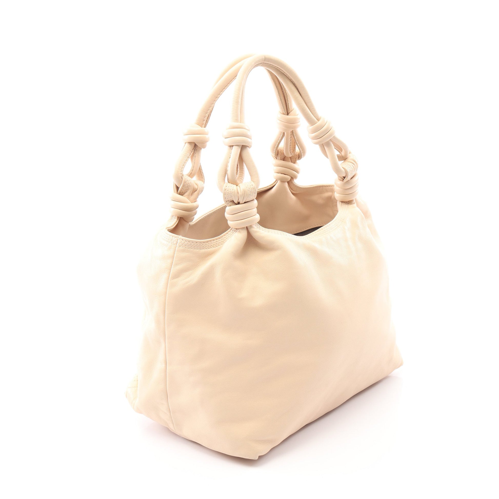 アナグラム ハンドバッグ レザー ライトベージュ ロエベ バッグ LOEWE