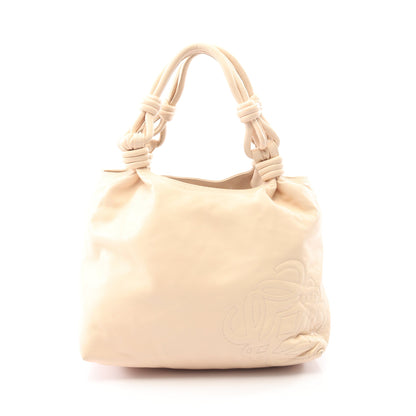 アナグラム ハンドバッグ レザー ライトベージュ ロエベ バッグ LOEWE