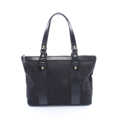 ズッキーノ ショルダーバッグ トートバッグ キャンバス レザー ブラック フェンディ バッグ FENDI
