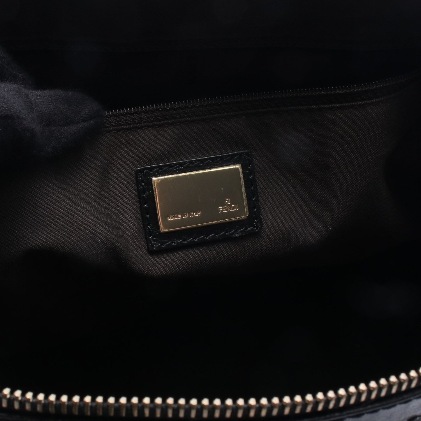ズッキーノ ショルダーバッグ トートバッグ キャンバス レザー ブラック フェンディ バッグ FENDI