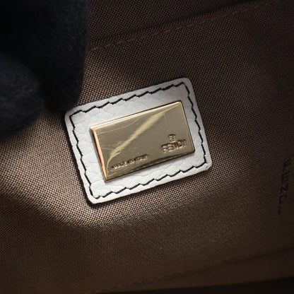ズッキーノ ショルダーバッグ キャンバス レザー ブラック グレー ホワイト フェンディ バッグ FENDI