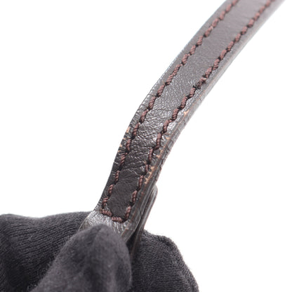 ズッキーノ ショルダーバッグ キャンバス レザー ダークブラウン フェンディ バッグ FENDI