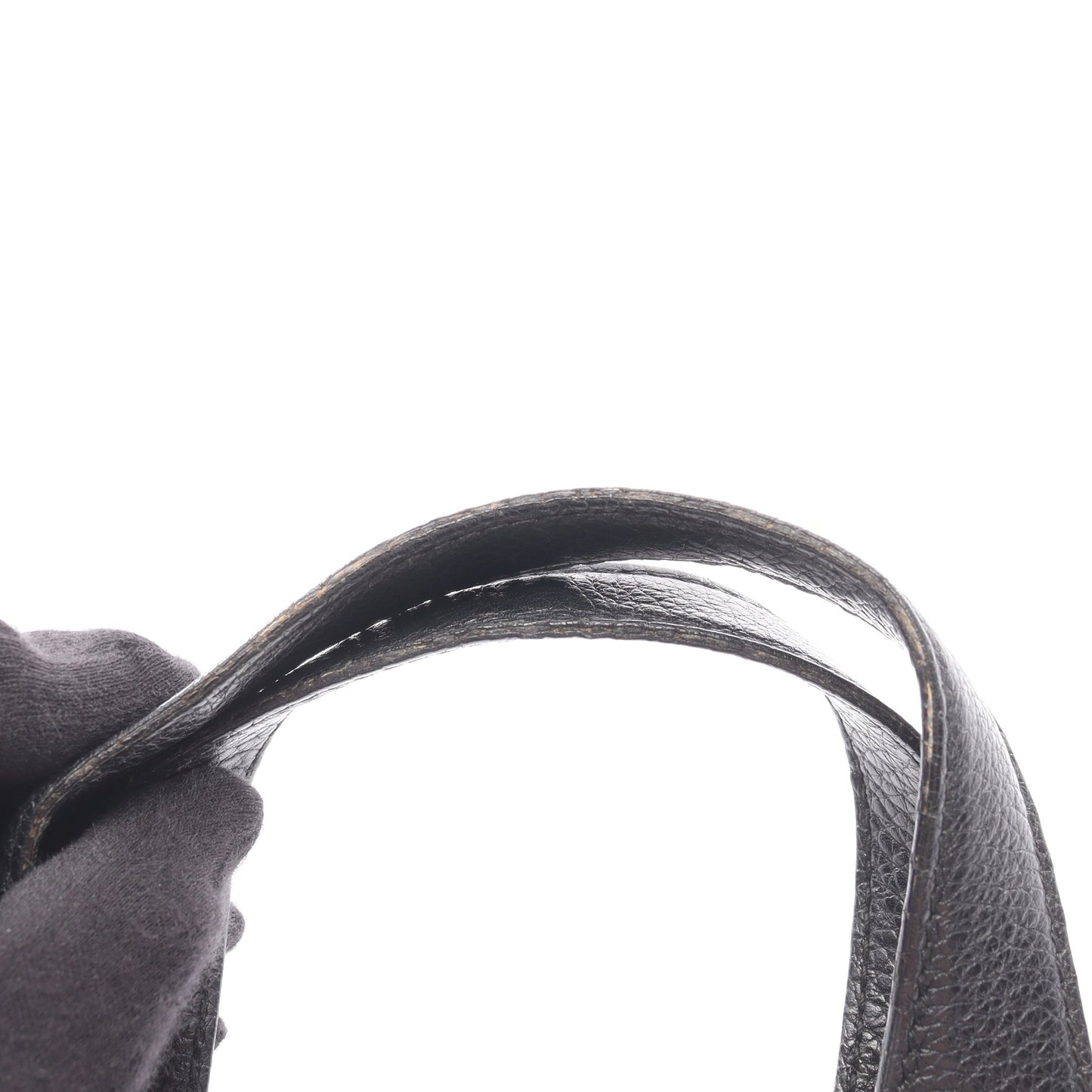 ロゴマニア ハンドバッグ トートバッグ キャンバス レザー ブラック ブルガリ バッグ BVLGARI