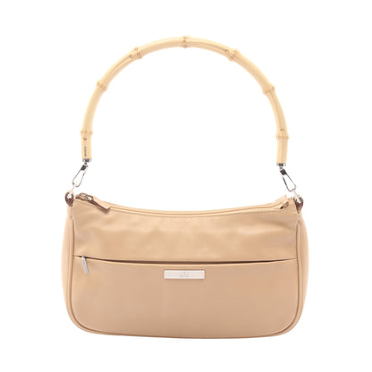 バンブー ハンドバッグ レザー ベージュ グッチ バッグ GUCCI