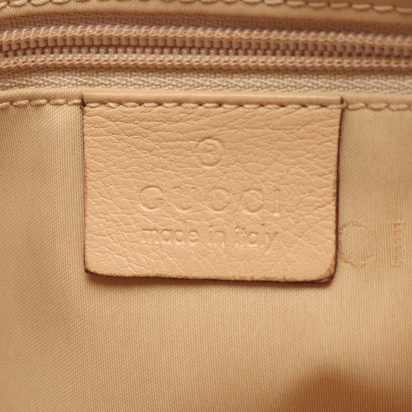 バンブー ハンドバッグ レザー ベージュ グッチ バッグ GUCCI