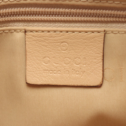 バンブー ハンドバッグ レザー ベージュ グッチ バッグ GUCCI