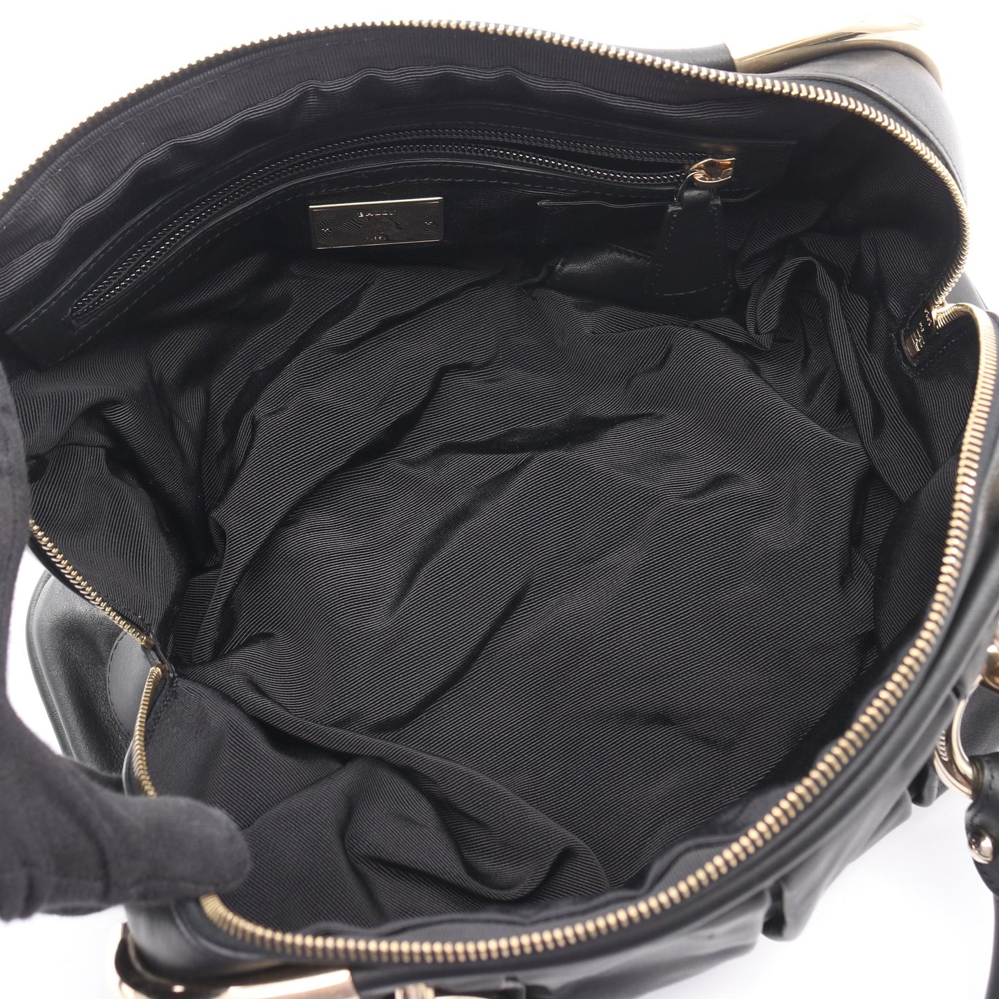 LIOBA ハンドバッグ レザー ブラック バリー バッグ BALLY