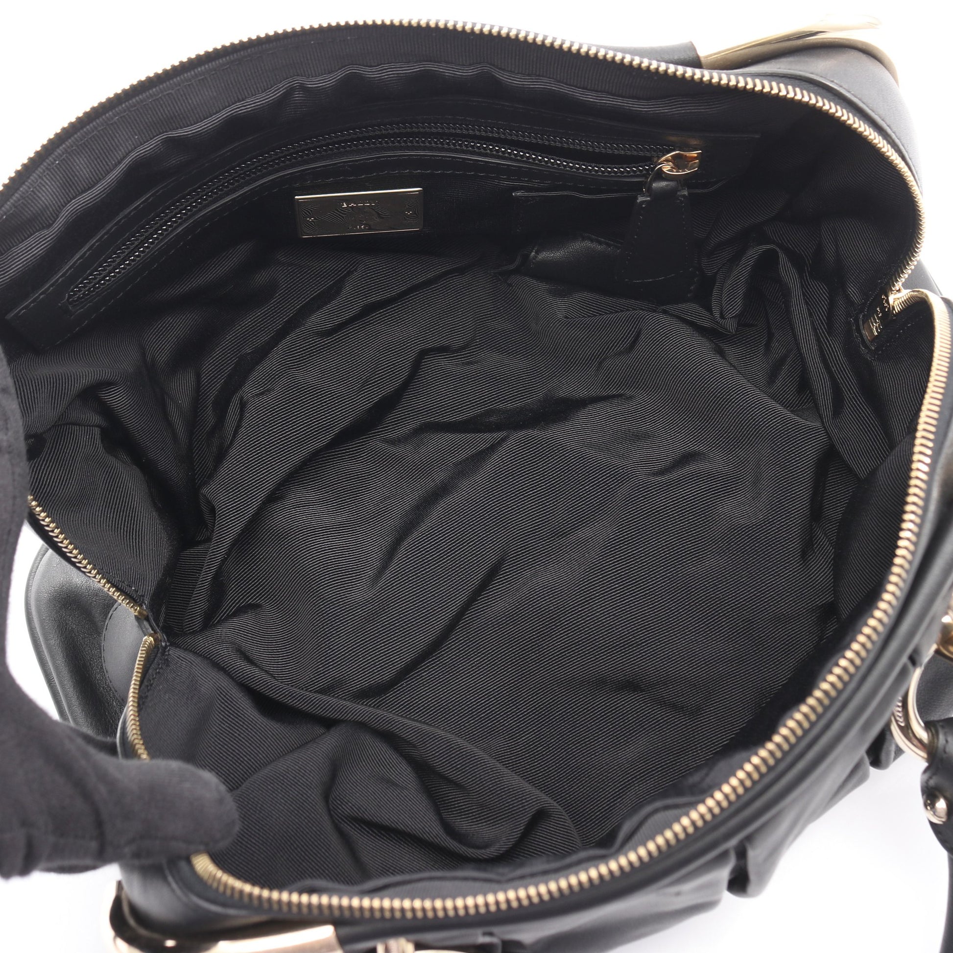 LIOBA ハンドバッグ レザー ブラック バリー バッグ BALLY