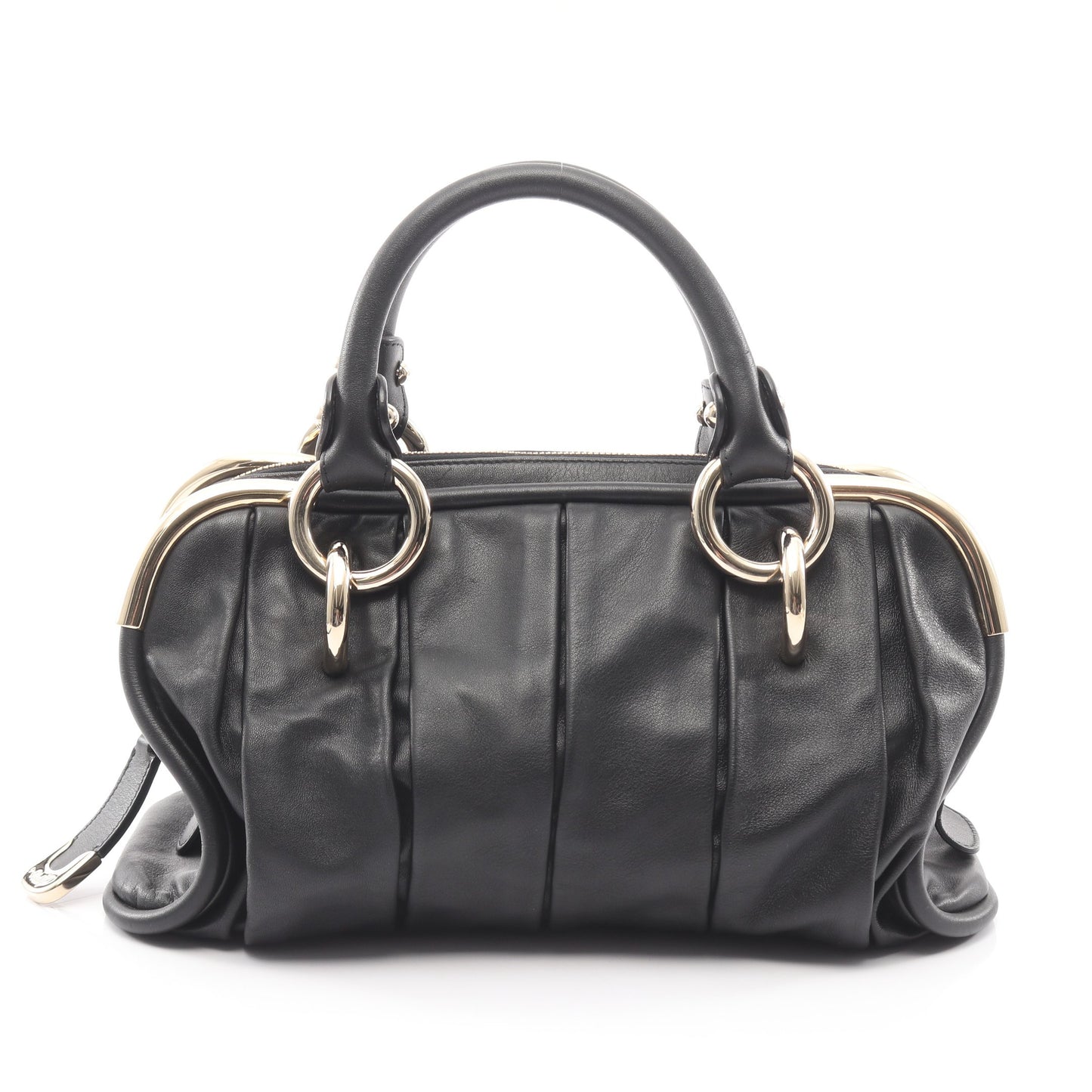 LIOBA ハンドバッグ レザー ブラック バリー バッグ BALLY