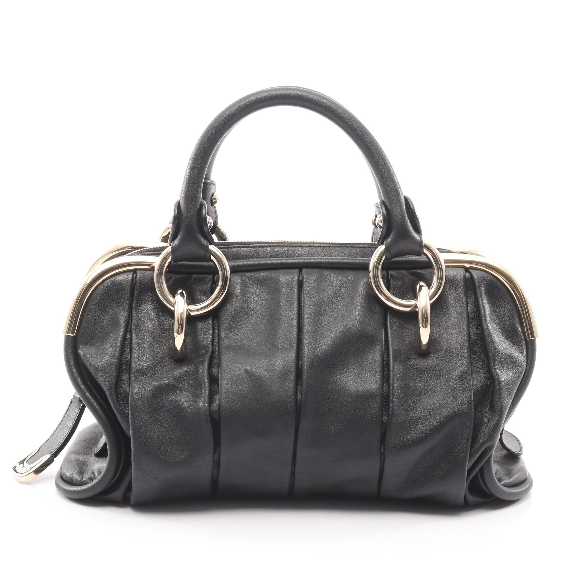 LIOBA ハンドバッグ レザー ブラック バリー バッグ BALLY